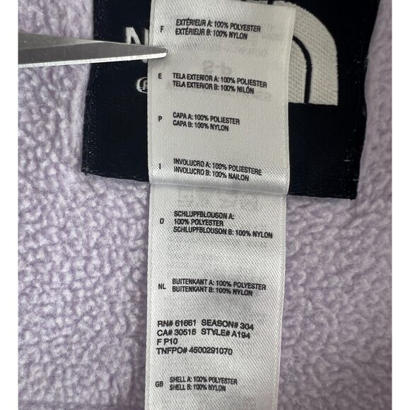 The North Face Women's Denali Jacket Lavender Gray Fleece Full Zip Size S - Picture 6 of 12